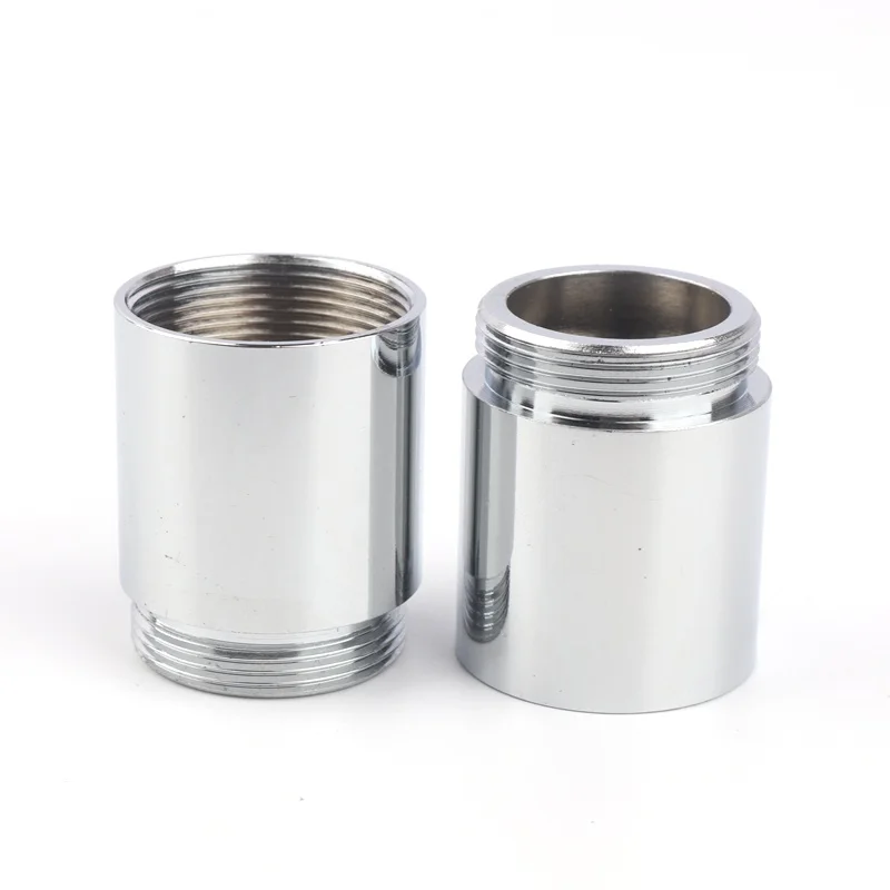 2PCS Stainless Steel Lengthened M22 to M22 Thread Connector Faucet Joints Water Tap Adapter  Water Purifier Accessory