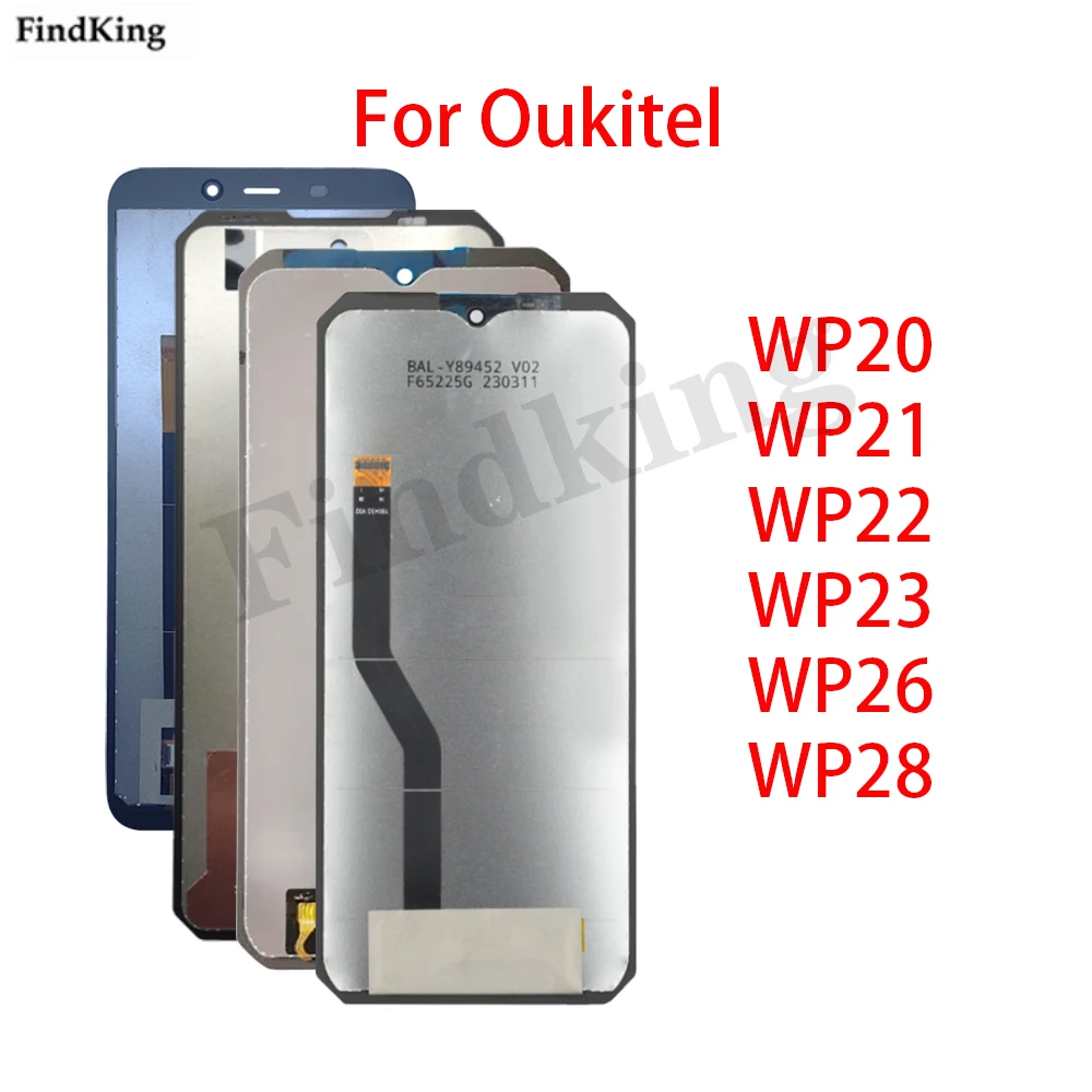 Full Screen LCD Display For Oukitel WP20 WP21 WP22 WP23 WP26 WP28 WP32 LCD Touch Screen Digitizer Display Assembly