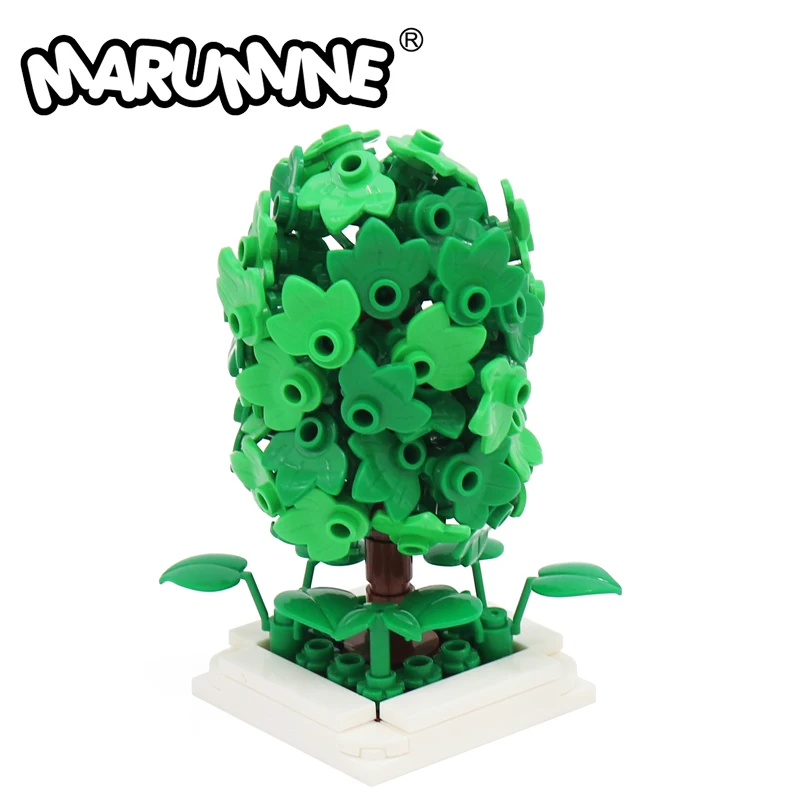 

Marumine MOC Tree Model Set 156PCS City Street View Garden Building Blocks Plant Accessories Assembly Constructions Bricks