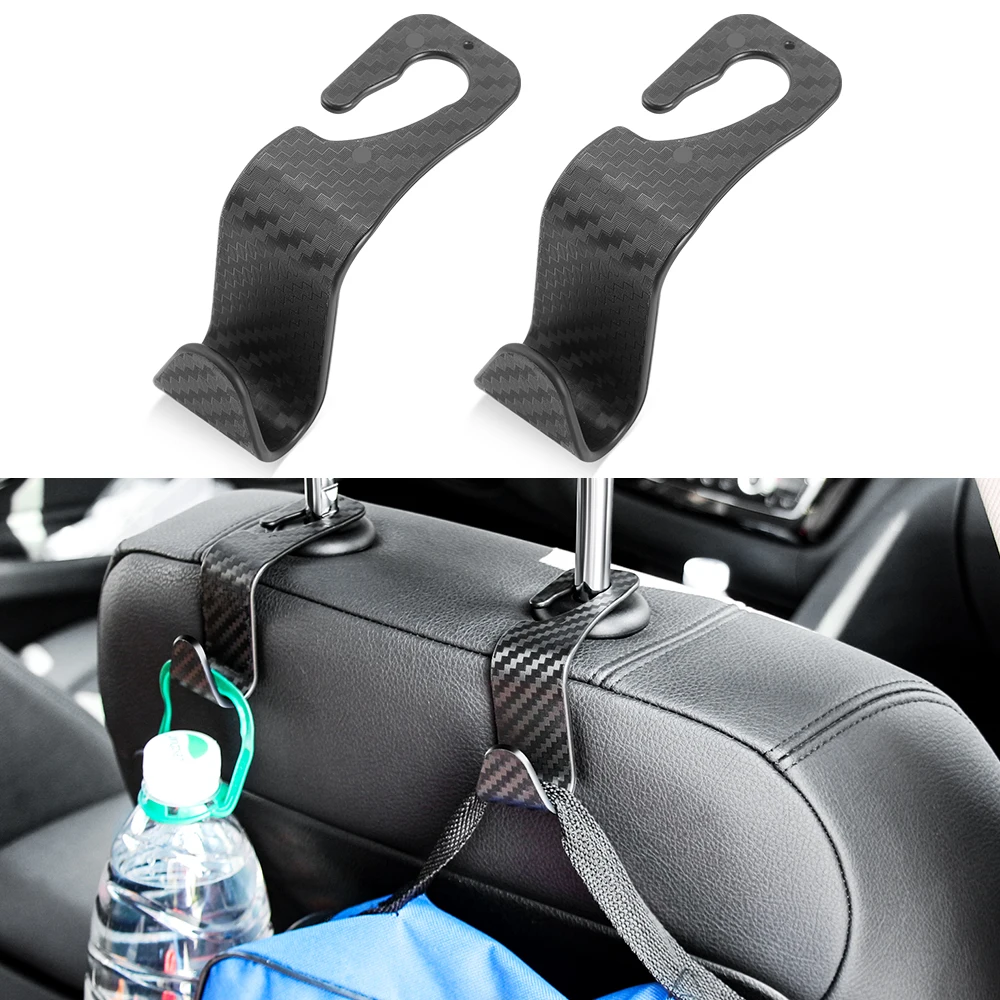 2PCS Car Seat Headrest Hook Storage Hanger for Nissan NV200 Pathfinder R51 Qashqai G10 Key