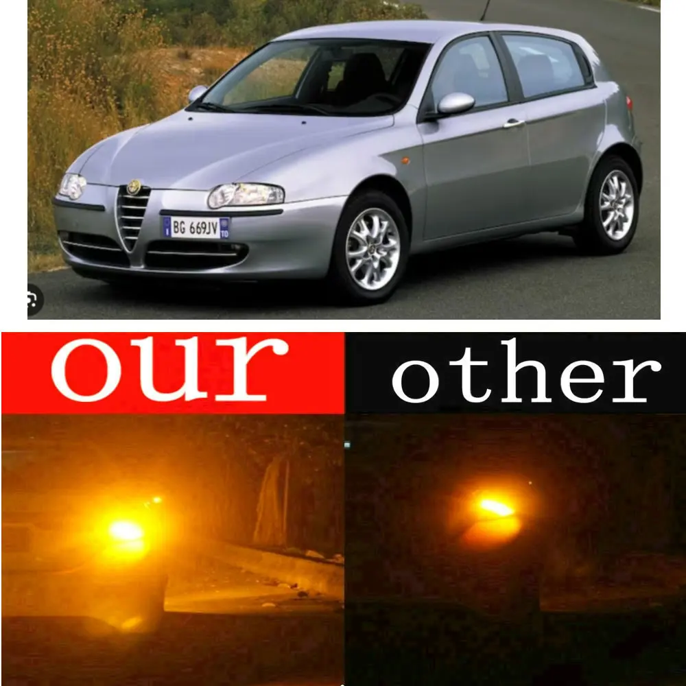 

Для ALFA ROMEO 147 937 хэтчбек 1,6 2001-2010 передняя и задняя лампа указателя поворота автомобильные товары автомобильные аксессуары Canbus 2 шт.