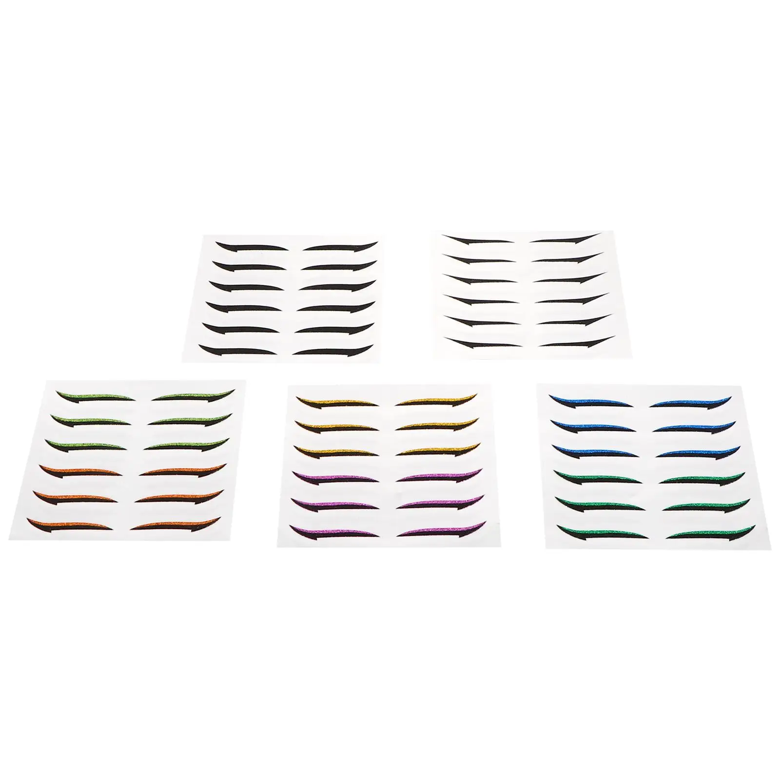 

36 Pairs Double Eyelid Sticker Glitter Reusable Eyeliner Tape6pairs Sheet Invisible Eye Line Strips Women Eye Makeup Tool