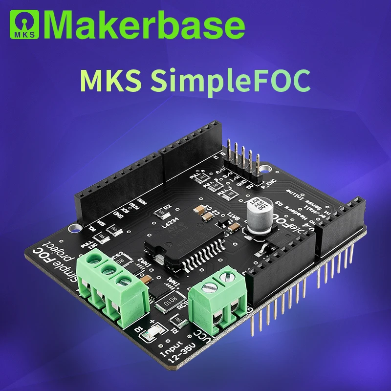 Makerbase SimpleFOC Shield V2.0.4 FOC BLDC Motor Controller Board Arduino Servo