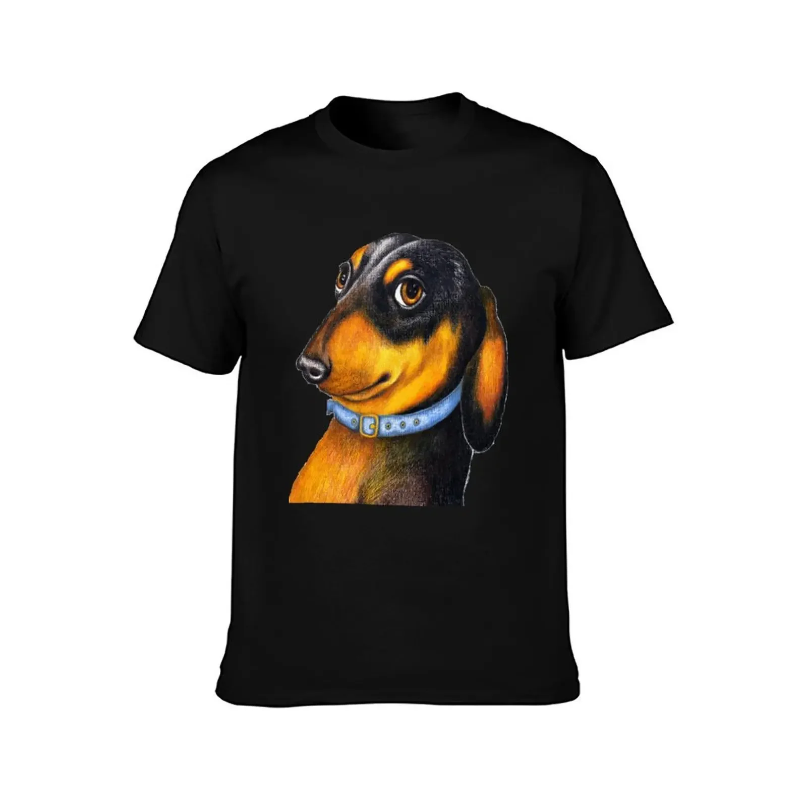 Dachshund pencil portrait T-Shirt essential t shirt summer shirt black t-shirts for men