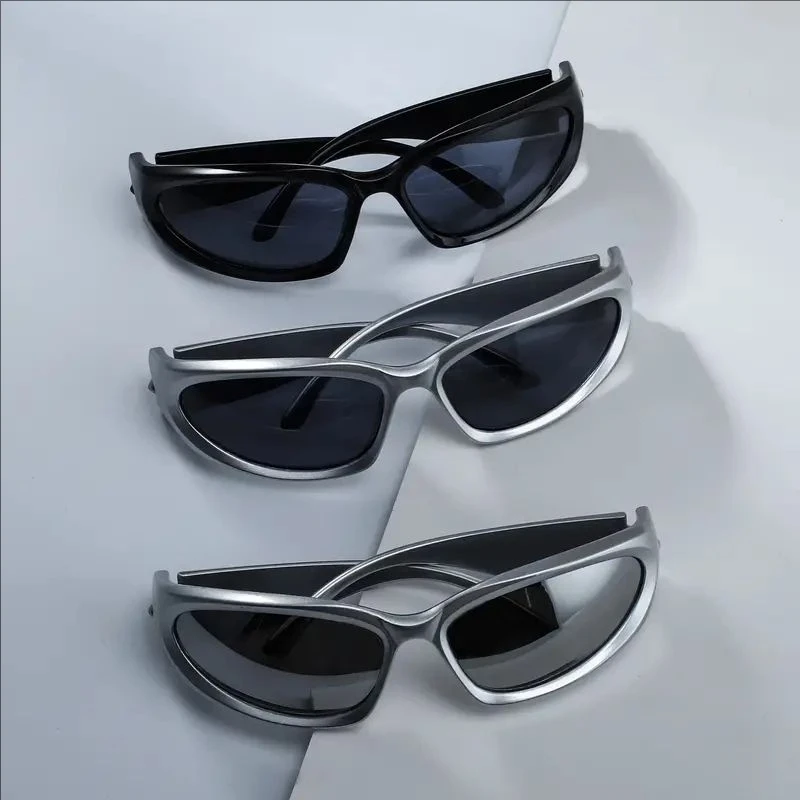 3PCS Sportbrille Y2K UV-Schutz zum Klettern, Laufen, Baseball, langlebiger PC-Rahmen und Objektiv – Detail 3