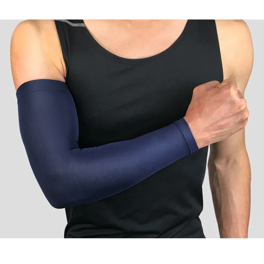 

2Pcs Elbow Sleeve Arm Compression Ergonomic Sun Protection Stretchy Elbow Guard for Outdoor Sports Pain Relief Men Women