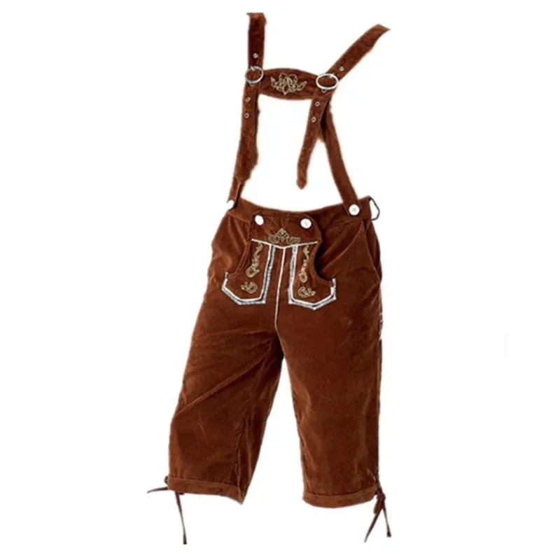 Qq28LQArman Oktoberfest Cosplay Men's Lederhosen Shorts Trachten Vestuário Bavarês Octoberfest Festival Beer C