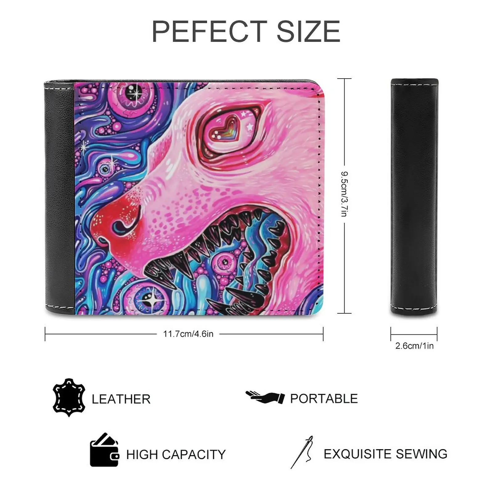 The Guardian Of Dream- Art By Élian Black'mor Men's Wallet Purses Wallets New Design Dollar Price Top Men Leather Wallet Elian