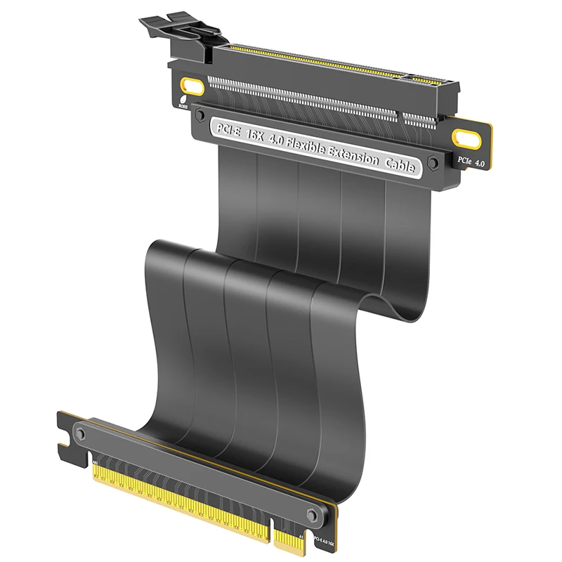 20cm High Speed PCI-E 16X 4.0 Extension Cable Shielded GPU Graphics Card Expansion Cable PCI Express X16 to X16 Slot Riser Cable