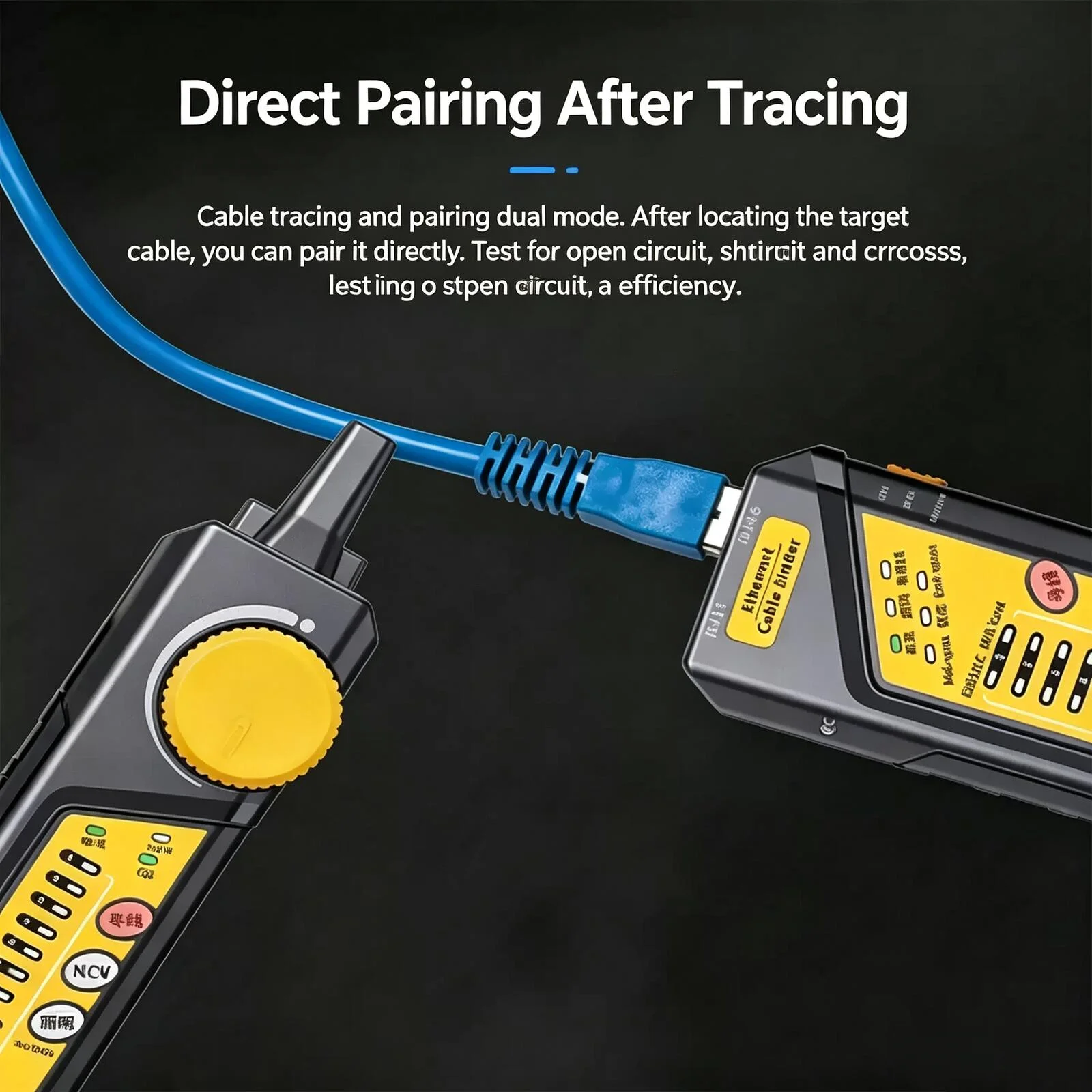 New Expert NK53 RJ11 RJ45 Cat5 Cat6 Telephone LAN Network Cable Tester Detector Wire Tracker Tracer Toner Ethernet Line Finder