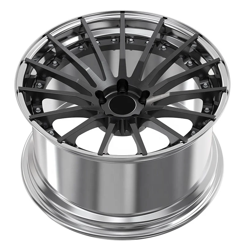 2 Piece Custom Wheel 6061-T6 Aluminum Forged Car Rim Forged Alloy Wheel 18 19 20 21 22 23 24 Inch 5x120 5x112