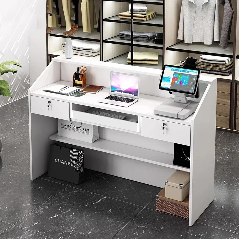 

Simple Premium Reception Desks Modern Display Counter Office Reception Desks Small Supermarket Mostrador Negocio Bar Furniture