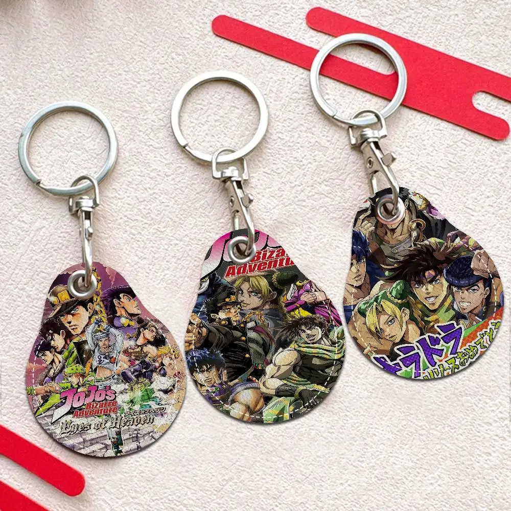 Anime JoJo Bizarre Adventure Mini Water Drop Shape Community Access Card Holder Card Sensor Drop Card Protector Keychain