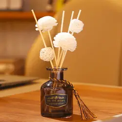 Artificial Flower Perfume Diffuser Sticks Wavy Rattan Reed Fragrance Diffuser Replacement Refill Sticks Air Freshener Room