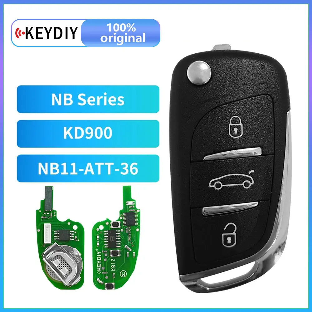 XNRKEY KEYDIY NB11 ATT-36 Universal Multi-functional KD Remote 3 Button NB Series Key For KD900 URG200 Remote Master