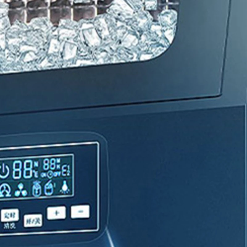 Best-selling Embedded Stainless Steel Automatic Ice Machine Tabletop Milk Tea Store bar Special Ice Machine