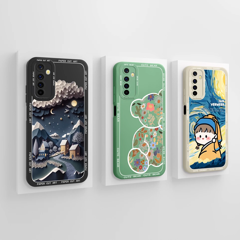 Pretty Case For OPPO Realme 6 6S 6Pro Landscape Painting Cases Soft Silicone Funda Comfortable Coques For Realme6 Pro 6s Cover