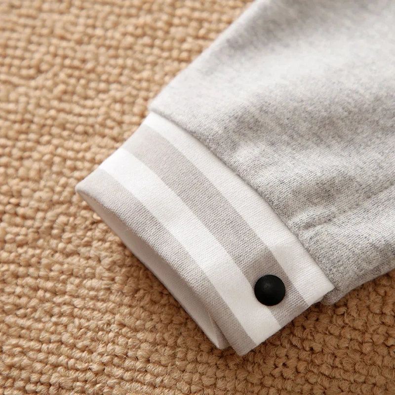 Spring And Autumn Newborn Boys And Girls Baseball Suit Letter Embroidered Cotton Comfortable Soft Long Sleeved Baby Jumpsuit