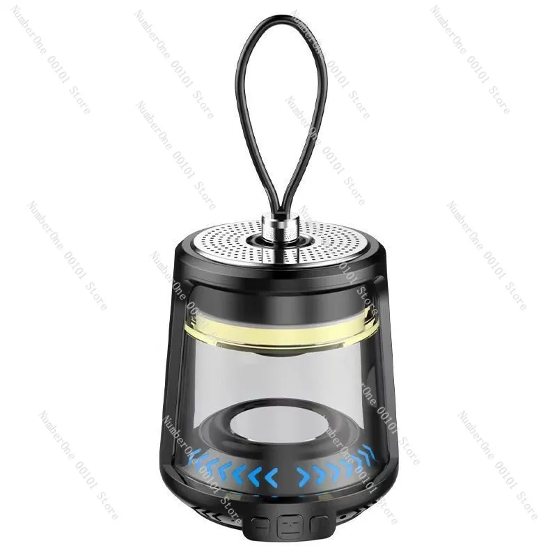 Portable Outdoor Camping Lantern Bluetooth Speaker Light Rechargeable Tent Hanging Lamp Ultra Long Battery Life Ambient