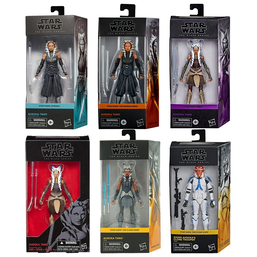 

[In-Stock] Hasbro The Black Series Star Wars Ahsoka Tano & 332ND Ahsoka's Clone Trooper 15cm Action Figure Model Collection Toys