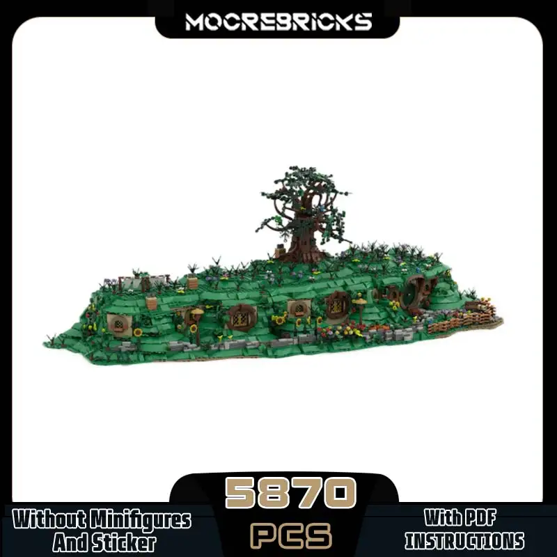 

Film Scene Architecture Series The Shire Expansion MOC Building Blocks Party Tree Scene Technology Model DIY Brick Toy Xmas Gift