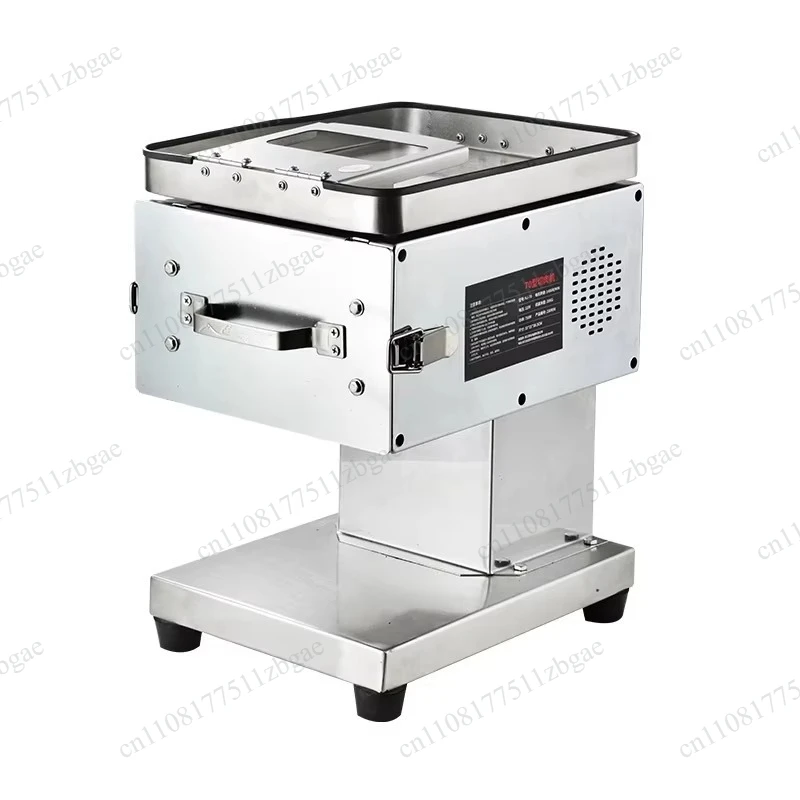 750W 220V Fast Slicing Speeds Versatile Electric Meat Cutter Machine Raw Meat Slicer Blade Stainless Steel  Applications Easy