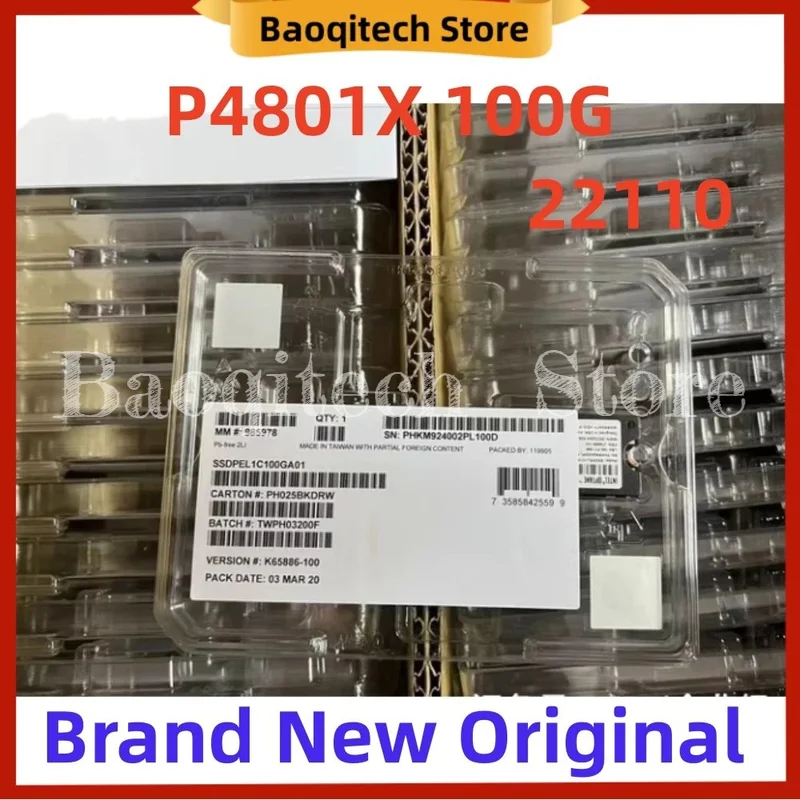 

P4801X 100G 22110 Новый твердотельный накопитель M.2 PCIE 3.0X4 3D xPoint для Intel Opotan с оригинальным радиатором