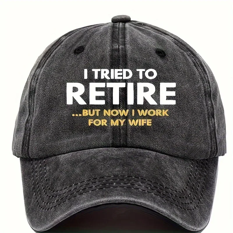 قبعة بيسبول كلاسيكية مضحكة للحياة المتقاعدة للجنسين من القطن مع طباعة ممتعة مثالية للمشي لمسافات طويلة وركوب الدراجات في الهواء الطلق