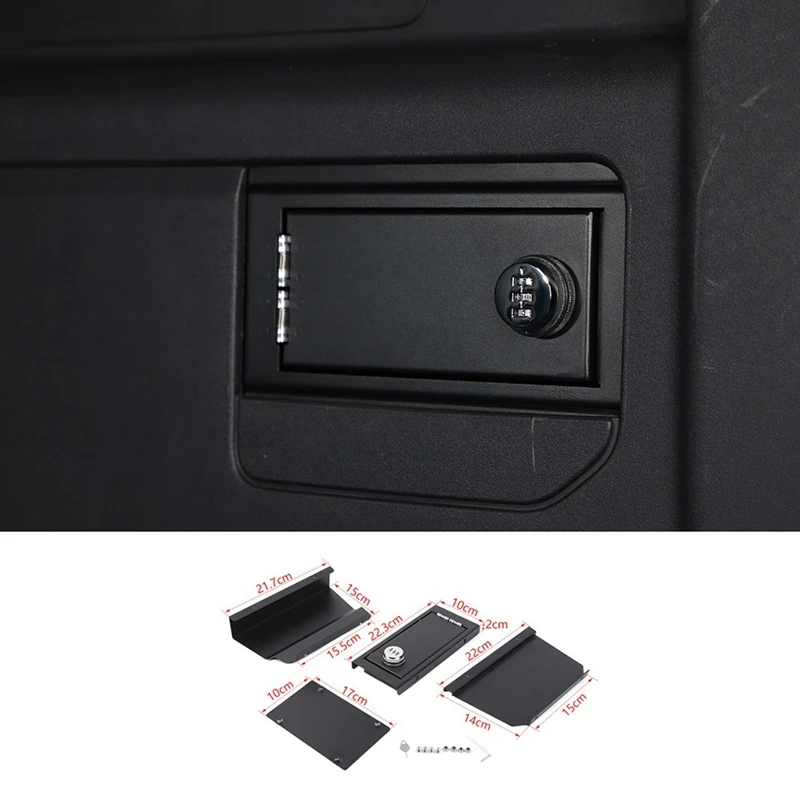 

Trunk Lock Box Storage Organizer Safe Lock Box Trunk Lock Box Kit For Ford Bronco 2021 2022 2023 2024 2/4 Door Accessories