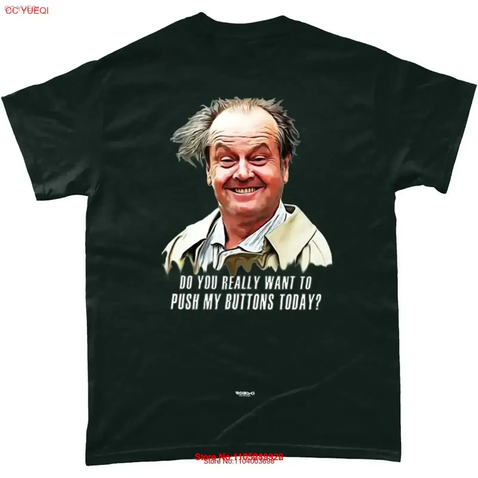 

JACK NICHOLSON funny T Shirt vintage Washed Stylish Casual designer clothes Versatile homme Stretched Soft streetwear fashion