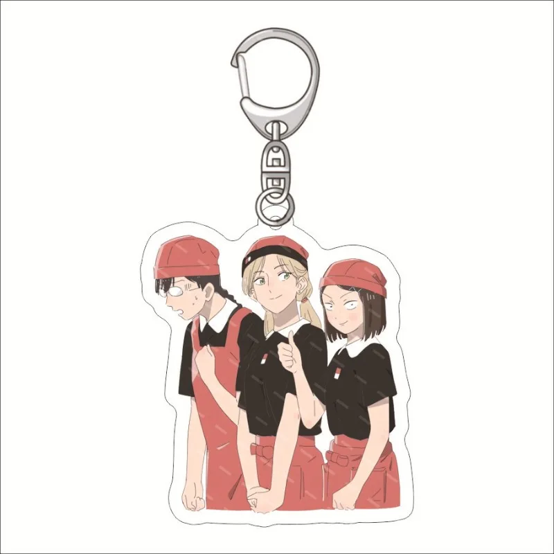 Iwakura Mizuhi Shima Satoru Ega Mika Murasaki Yuki Kumemichi Popular Anime 2D Peripheral Acrylic Keychain Cool Backpack Pendant image 3