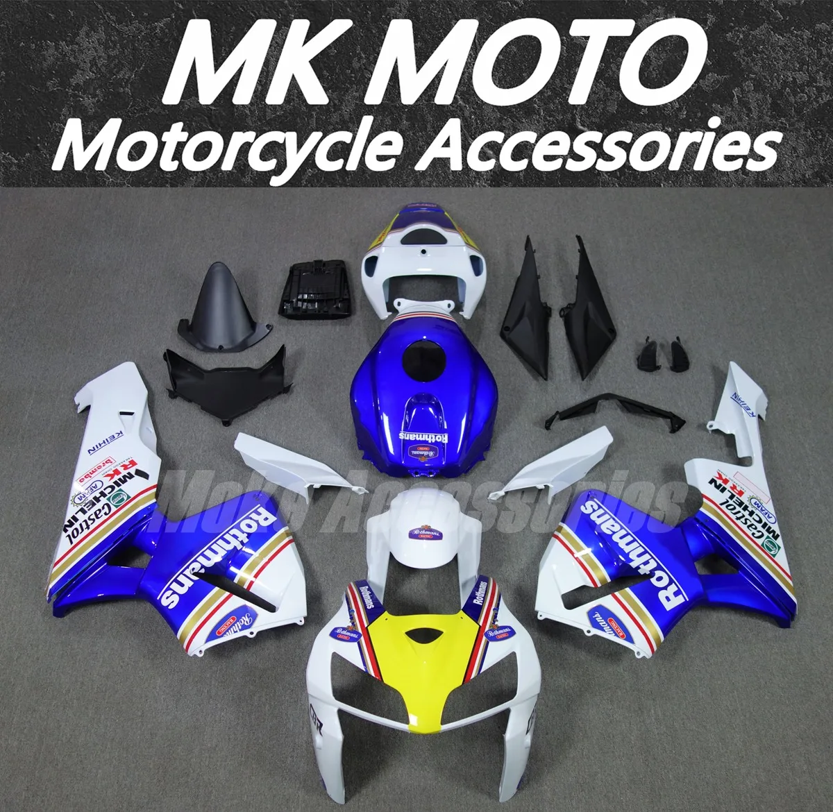 

Moke moto Motorcycle Bodywork Set For Cbr600RR 2005-2006 F5 Fairings Kit Fit High Quality ABS Injection New White Yellow Blue