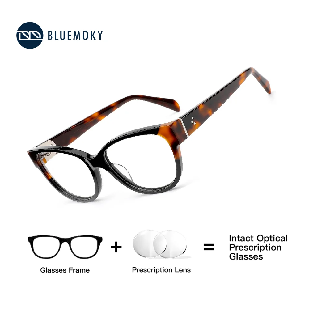 

BLUEMOKY Fashion Butterfly Acetate Prescription Glasses for Women Progressive Optical Eyeglasses Photochromic Eyewear