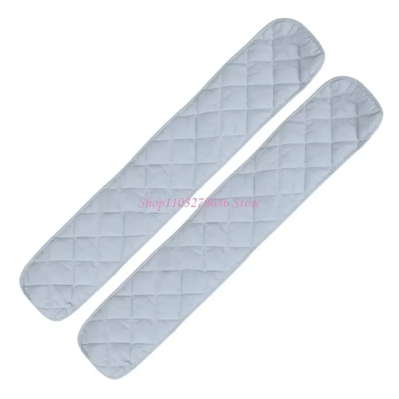 سرير أطفال R6FD مضاد للعض بلون سادة، غطاء حماية مبطن لسياج الدرابزين