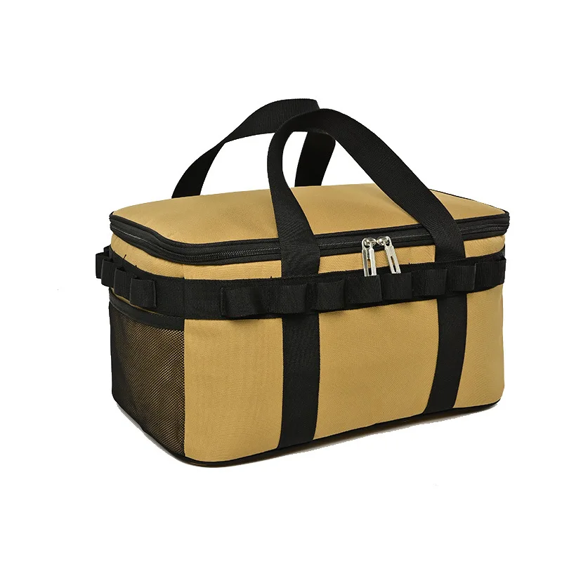 Large Capacity Waterproof Portable Tool Storage Bag Outdoor Car Handbag Built-in Cooling Refrigeration
