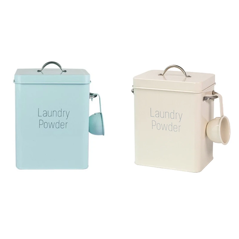 

Beautiful Powder Laundry Powder Boxes Storage With Scoop