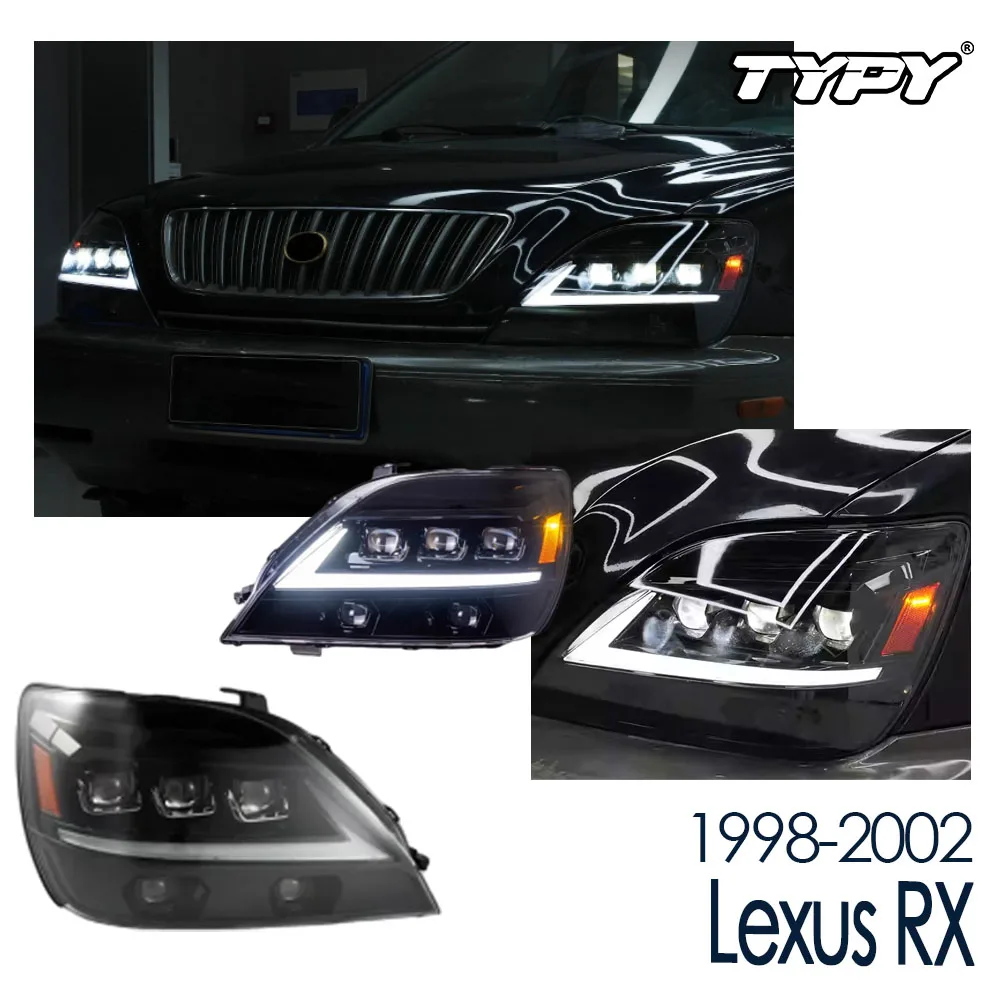 

TYPY Новый светодиодный фар, обновленный, модифицированный для Lexus RX, фар 1998-2002, задний фонарь с динамическим сигналом, автоаксессуары