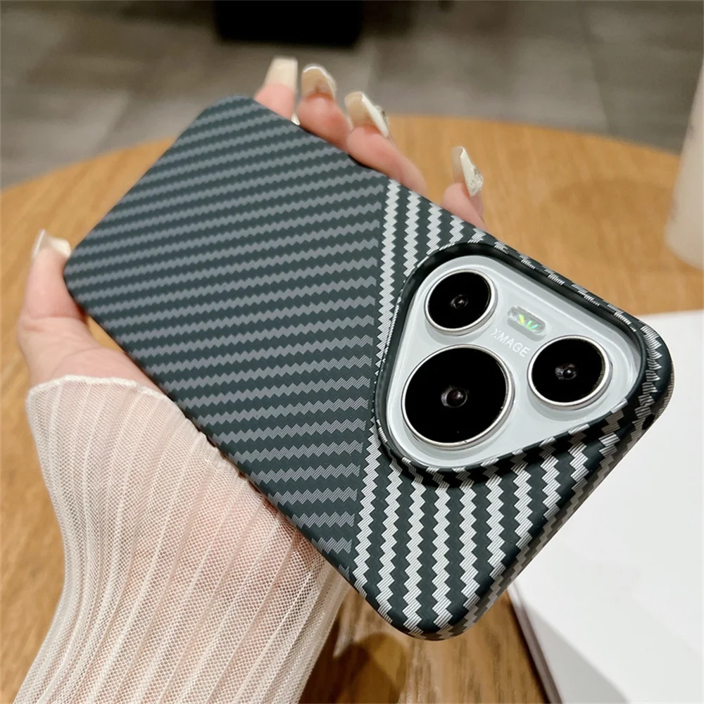 Luxury Carbon Fiber Texture Shockproof Case For Huawei Pura 70 Pro Plus Ultra Mate 60 50 40 30 30E Hard PC Armor Defender Cover