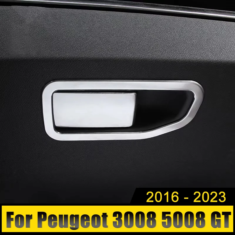 

Co-pilot Storage Box Handle Cover For Peugeot 3008 5008 GT 3008GT 5008GT 2016 2017 2018 2019 2020 2021 2022 2023 Car Accessories