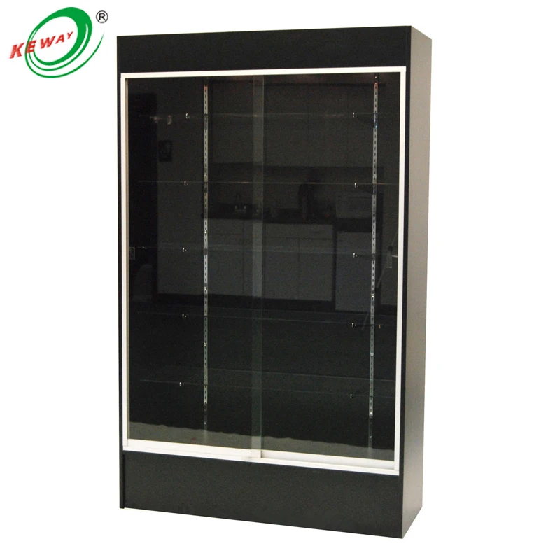 Custom glass display cases retail glass display cabinet showcase