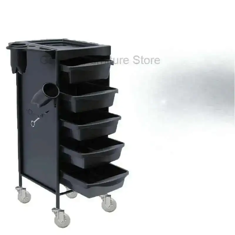 

Auxiliary Car With Wheels Professional Household Trolley Aesthetic Cart Manicure Support Organizer Mobile Beauty Salon Tool Spa