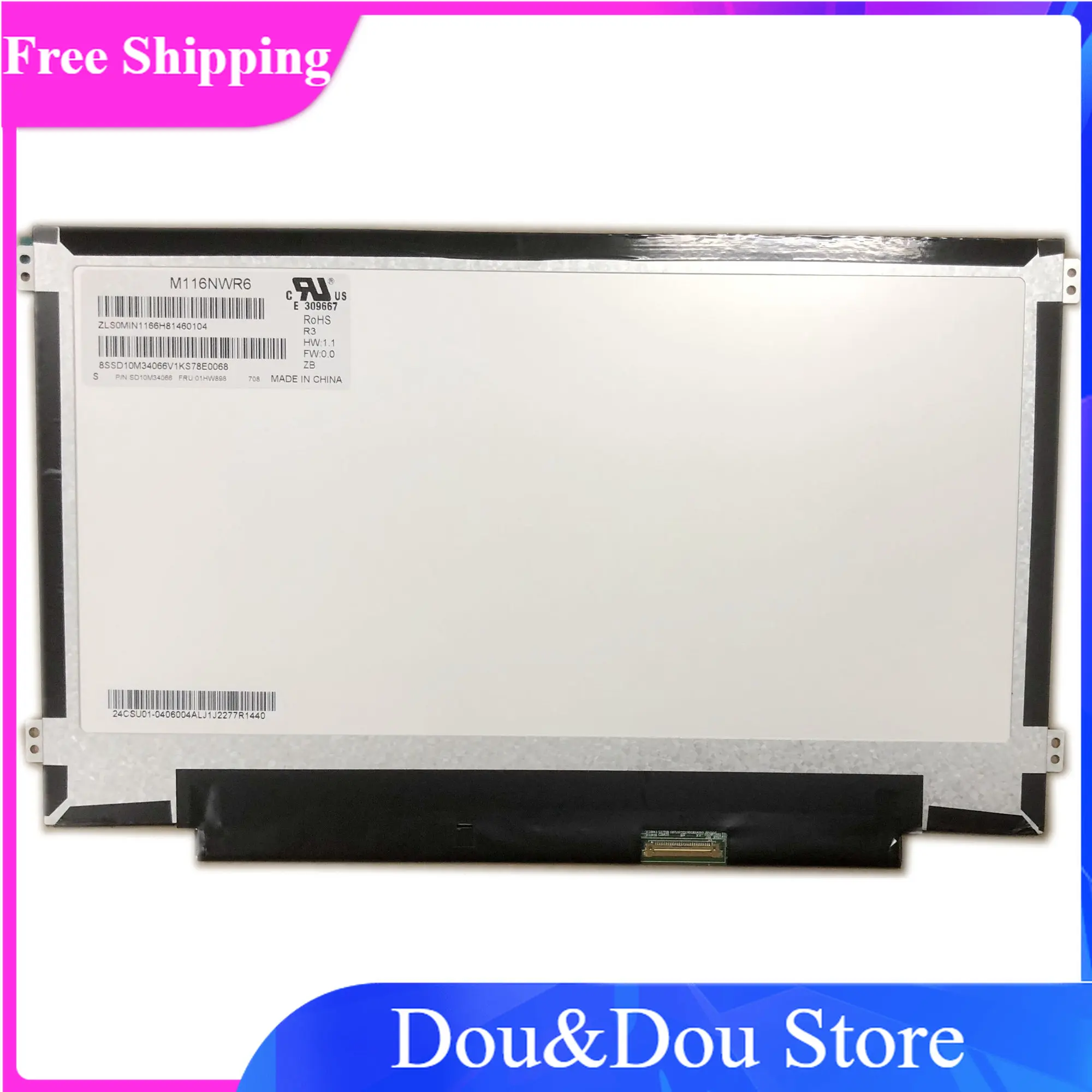 M116NWR6 R3 fit N116BGE-EA2 B116XTN02.1.2 .3 M116NWR6 R0 M116NWR1 R5 R7 R8 30PIN 1366×768 eDP Left+right holder LCD LED Screen