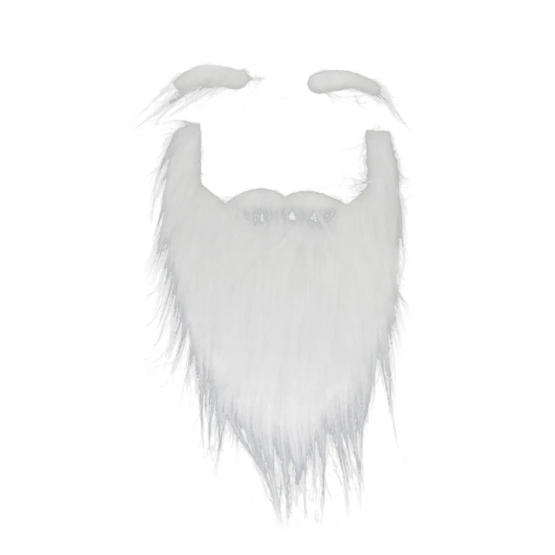 634C Fake Beard Long Fluff Beards Cosplays Props Halloween Fake Beard Funny Mustaches