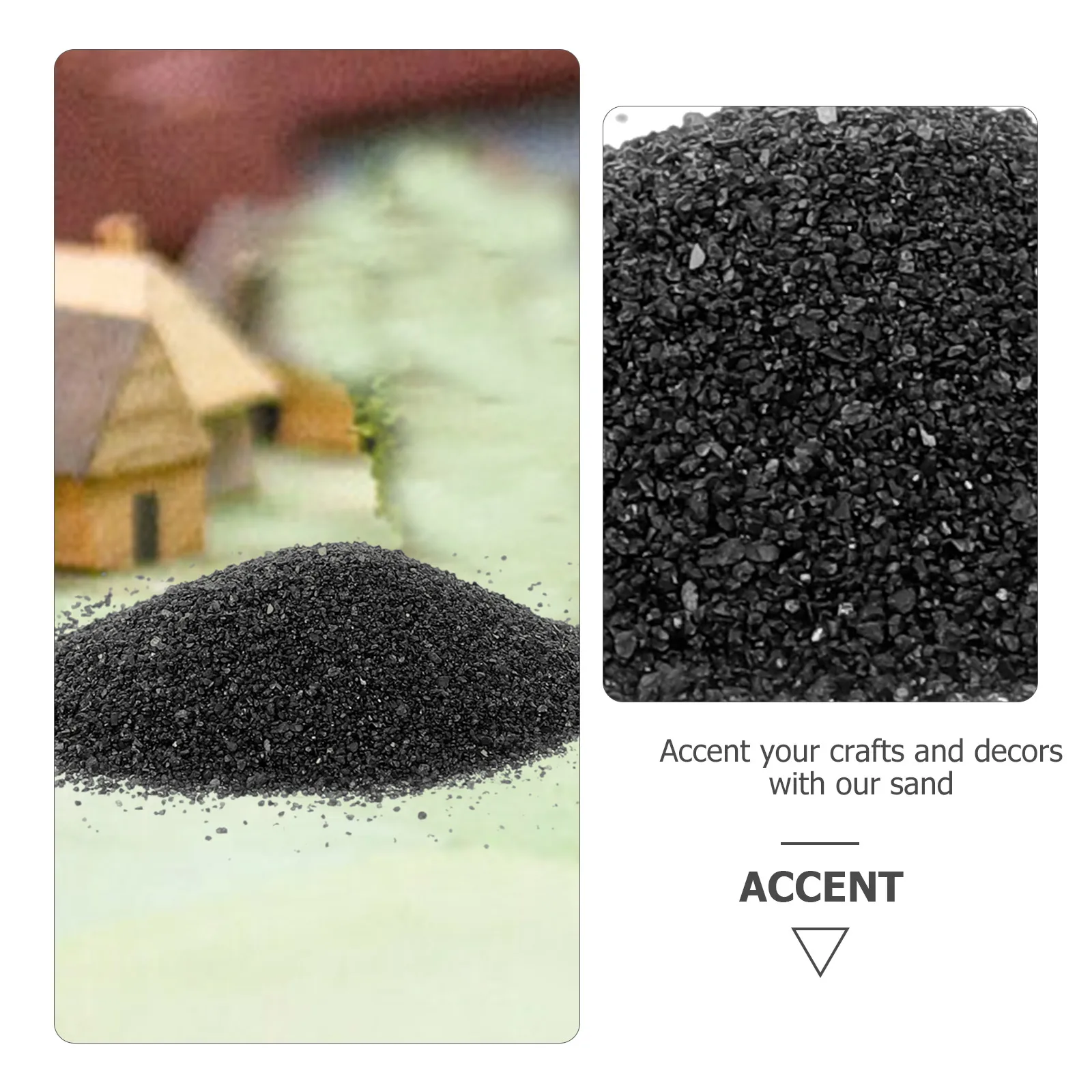 

2 Bags Natural Quartz Accessories for Crafts Zen Garden Diy Fine Craft Material Filler Desktop Decor Sand Table Ornament