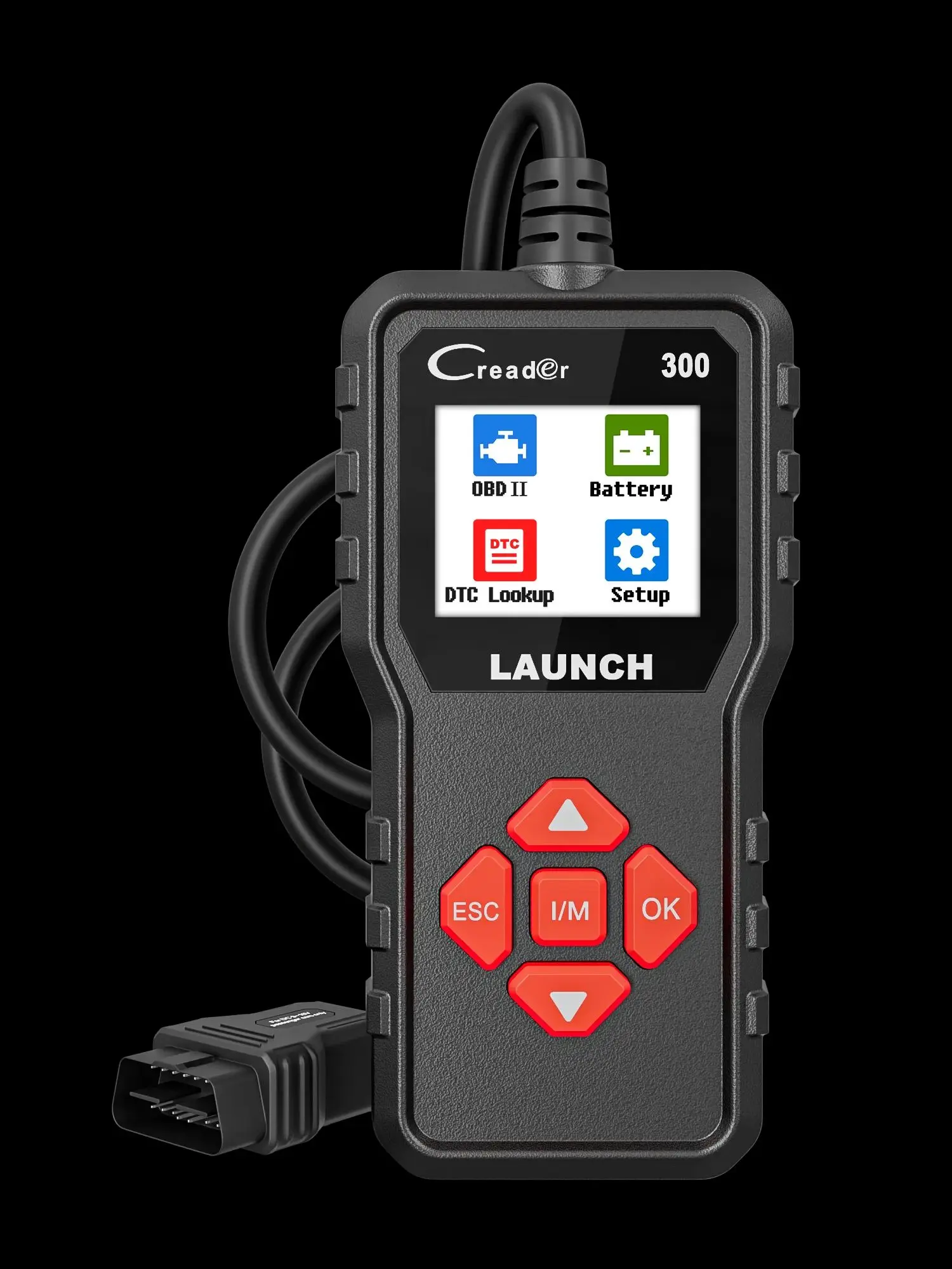 LAUNCH X431 CR300 OBD2-Scanner, Diagnosetools für automatische Codeleser, I/M-Motorprüfung, Batterietester, lebenslanges kostenloses Update