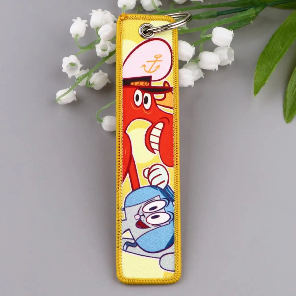 Classic Cartoon Mulan Key Fobs Holder Key Tag Key Ring Mouse Pattern Key Chain for Motorcycles Jewelry Accessories Children Gift