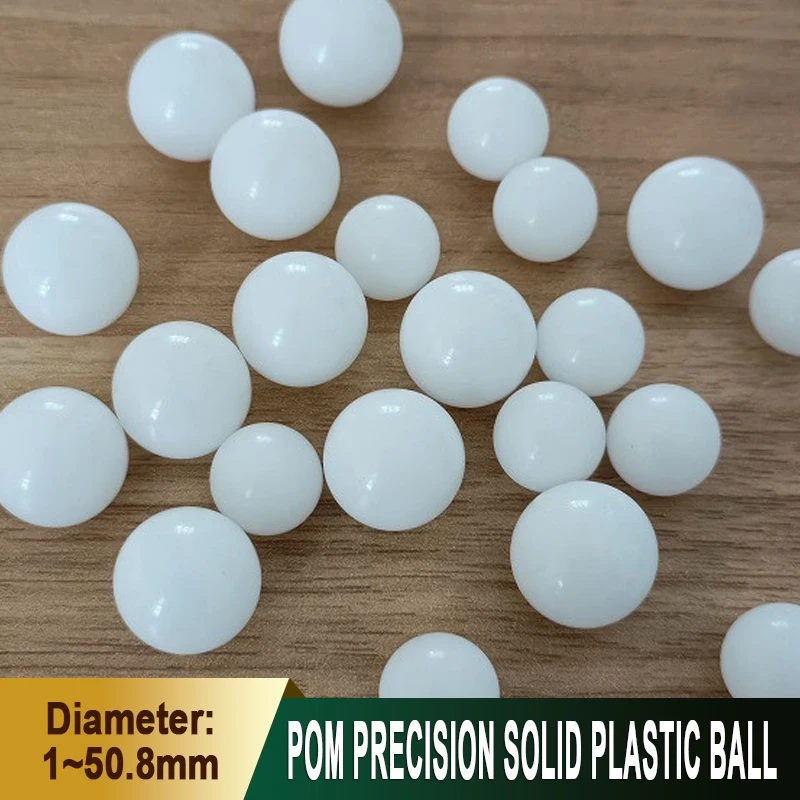( POM ) Delrin PolyoxymethyleneSolid Plastic Balls 1mm-50.8mm 3mm 4mm 5mm 6mm 8mm 9mm 10mm 12mm 25.4mm Precision Bearing Ball