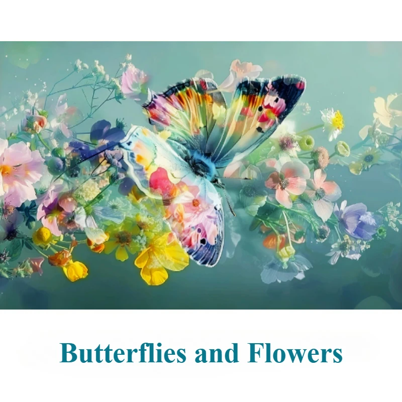 150PCS Mini Test Tube  Butterflies and Flowers Jigsaw Puzzle  Decompression Toys Game Family Educational Toys