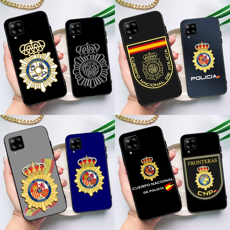 Spain National Police Logo Case For Samsung Galaxy A54 A34 A21S A12 A22 A32 A52 A72 A13 A33 A53 A73 A51 A71 A14 Cover