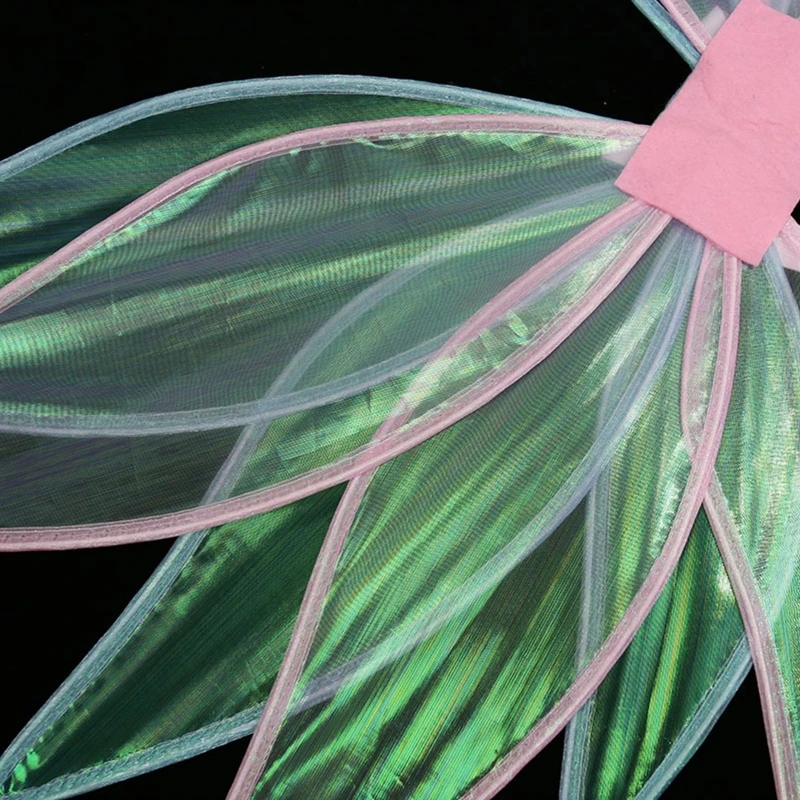 زي تنكري لامع لأجنحة الفراشة للفتيات للعب حفلة الهالوين F دروبشيب